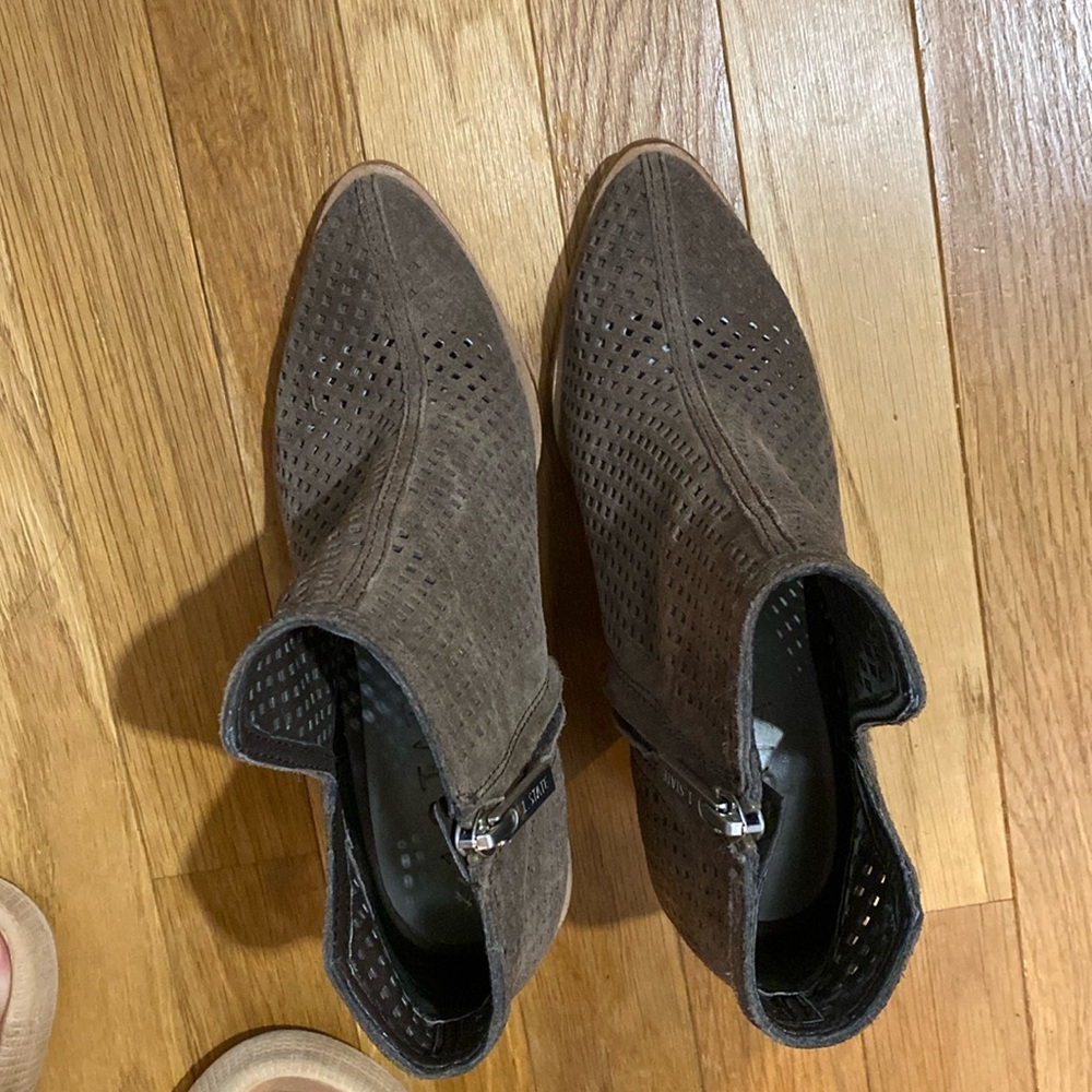 Brown Booties - State Larocka Perforated Booties